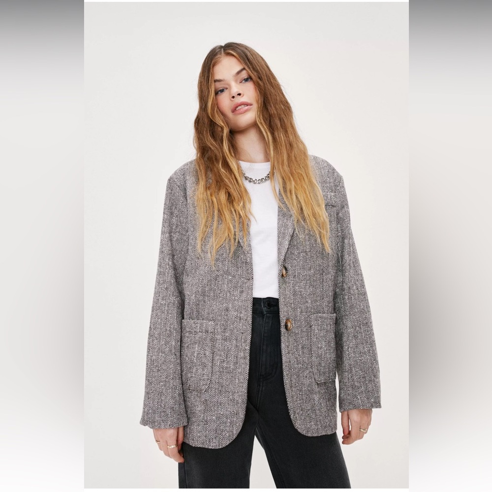 Nasty Gal Medium Slouchy Oversized Blazer